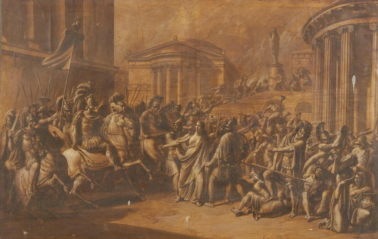 Timotea matrona tebana nella presa di Tebe - attribuito